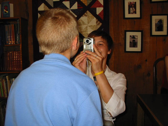 Melissa Photographing Timothy